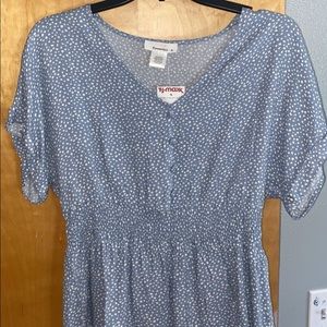 Blue Polka dot blouse